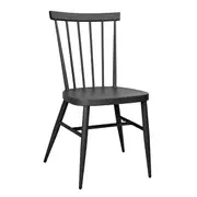 Bolero Windsor Aluminium Chairs Black (Set 4)