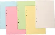 HONMEET Binder Planner Inserts 100 Sheets Loose Leaf Paper Set College Ruled Refill Paper for A5 Planner Ring Binder
