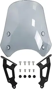 jiningxunjun Compatible with XSR900 XSR 900 RN43 2016 2017 2018 2019 2020 2021 Windscreen Windshield Shield Wind Deflector Bracket(Light Smoke)