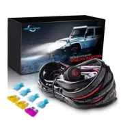 12ft LED Light Bar Wiring Harness Kit 12V 40A Fuse Relay ON/OFF Switch-2 Lead