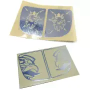 Metal Side Rear Window Sticker Chrome Decal for Tamiya 1/14 Scania RC Truck Kits