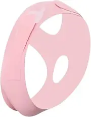 minkissy Chin Reducer Double Chin Strap Double Chin Remover Double Chin Mask Slimming Faces Mask Chin Slimming Strap Facial Lift Belt Jaw Exerciser Chin Lifting Band Pink Ice Silk Fabric