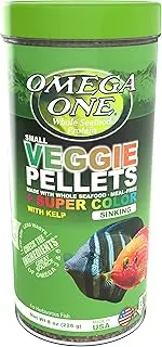 Super Color Kelp Small Sinking Pellets 8 Ounce (226 Grams) for All Algae Grazers Freshwater and Saltwater Made with Fresh Kelp and Spirulina
