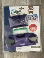 NEW VINTAGE RETRO SAKAR SPORTS CAMERA 35MM & STEREO RADIO!
