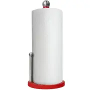 BLUE DONUTS BD3931166 Blue Donuts Enamel Coated Steel Paper Towel Holder (Red)