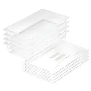 SOGA 100mm Clear Gastronorm GN Pan 1/1 Food Tray Storage Bundle of 4 with Lid