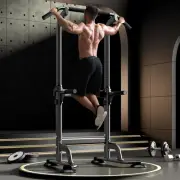 Adjustable Height Power Tower Pull-Up Bar for Strength Training