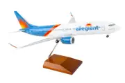 Skymarks SKR8296 Allegiant Air Boeing 737-Max8 Desk Top Jet Model 1/100 Airplane