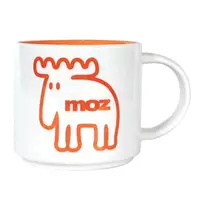 在飛比找momo購物網優惠-【moz】瑞典 北歐駝鹿疊疊馬克杯440ml(愛馬仕橘)