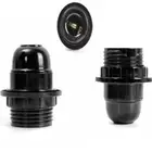 E27 Screw Mounting Base Socket Lamp Pendant Holder For LED Lights Bulb Black