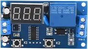 Timer Relay,DC 0V-30V/AC220V 10A Time Delay Relay 0Sec to 999Min Delay Controller Board，Digital LED Display/Trigger Delay Switching ON/Off Cycle Delay Timer