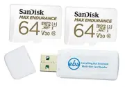 MAX Endurance 64GB TF Card MicroSDXC (2 Pack) Memory Card for Dash Cams &