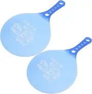 GOOHOCHY 1 Pair Durable Badminton Rackets Beach Paddles Lightweight Plastic Paddles with Skid Handle for Teens Versatile Sports Equipment for Badminton More