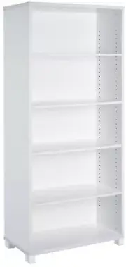 Axis White Bookshelf with 5 Levels