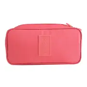 Travel Waterproof Bra Underwear Pouch Portable Luggage Storage Trip Zip Bag Watermelon Red