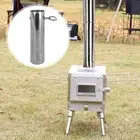 Outdoor Teepee Stove Flue Fireplace Chimney Pipe Rustproof Stainless Steel