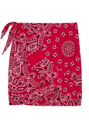 Arizona Love Bandana-print Cotton Sarong - Red - 2 2