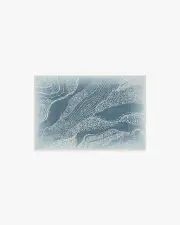 60' x 90' | Machine Washable Runner Rug | Kid & Pet Friendly | Indoor Rug | Adorned Soft Blue Rug by Malene Barnett | Ruggable