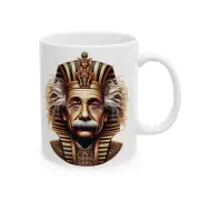 Funny Mug Albert Einstein as Pharaoh Egypt Tea Coffee Cup Unique Gift Father Day