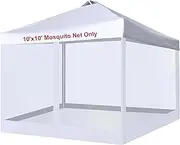 [JANCANOPY] 10x10 Universal Canopy Replacement Mesh sidewall for Canopy,Tents and Gazebo,(White)