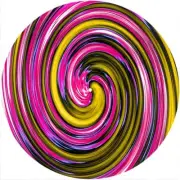 Slipmat Scratch Pad Slip Mat Felt for 12" Turntable LP DJ Record Player SPIRAL 7