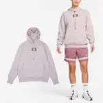 【NIKE 耐吉】帽T SABRINA FLEECE 女款 紫 白 刷毛 大口袋 寬鬆 籃球 球星 莎賓娜 連帽上衣(FJ4450-019)