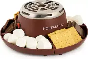 Nostalgia Mymini Indoor Electric Stainless Steel S'Mores Maker with 4 Compartmen