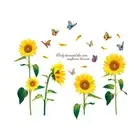 Sunflower Floral Artistic Wall Decal for Home Removable and Eco friendly