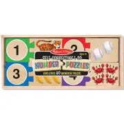 Melissa & Doug Self-Correcting Number Puzzles 1-20 with 40 Wooden Pieces NEW