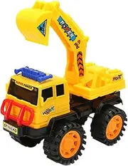 ERINGOGO 1Pc Medium Plastic Excavator Model Educational Engineering Truck for Imaginative Play Birthday and Development Activities