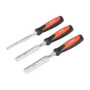 Timco - Bevel Edge Wood Chisel Set (Size 3pcs - 3 Pieces)