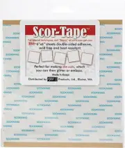 Scor-Pal SPC210 Scor-Tape Sheets 5/Pkg-6"X6"