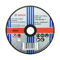 在飛比找PChome24h購物優惠-BOSCH 4英吋 砂輪片(切)100x1.2x16.0 m