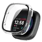 For Fitbit Versa 4 / Sense 2 Screen Protector Watch Cover Tempered Glass Case