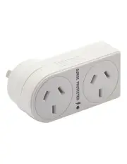 [The Brute Power Co.] Flat Right + Surge Protection Double Adaptor