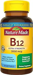 Nature Made Vitamin B-12 Softgels, 3000 Mcg, 60 Count