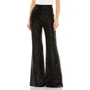 Mac Duggal Sequin Flare Evening Pants