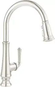 Pull-Down Kitchen Faucet with Sprayer, Polished Nickel