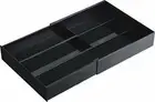 Yamazaki sliding cutlery storage expansion contraction slide tray black 3383