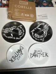 Corelle Marvel Black Panther 4pc Plate Set