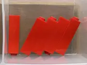 LEGO Parts - Red Brick 1 x 1 x 3 - No 14716 - QTY 5