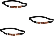[DEARMAMY] 3pcs Sports Belt Belts Waist Belt Dress Belt Stretch Belt for Jeans School Uniform Belt for Teens Elastic Belt Belt for Dress Pants Teens Baseball Belt Alloy