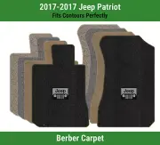Lloyd Berber Front Row Carpet Mats for 2017 Jeep Patriot w/Jeep Grill Logo (for: Jeep)