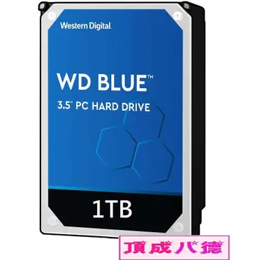 WD威騰 藍標 1TB 3.5吋 SATAIII 硬碟(WD10EZEX)