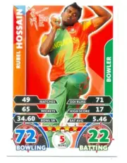 2015 Topps ICC Cricket Attax Card # 28 Rubel Hossain - Bangladesh