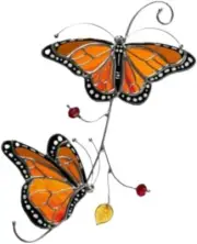 Suncatcher for Window, 2 Butterfly Suncatcher Hanging Color Gift