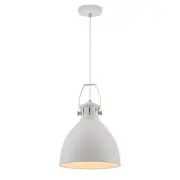 Fabrica Industrial Pendant Hanging Lamp Light Metal White