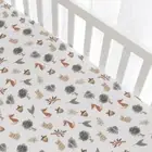 Living Textiles Premium Cotton Jersey Fitted Sheet - Forest Retreat