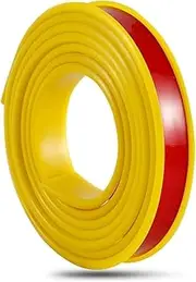 U-Shape Furniture Edge Banding, Edging Strip， 5M/16.4FT U Shape Furniture Edge Banding Rubber Furniture Corner Protectors, Edge Protector for Desk Cabinet Repair(Yellow,12 mm)
