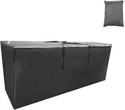Outdoor Cushion Storage Bag 2 Pack, 68" L x 20" W x 30" H Outdoor Cushion Bag, Patio Furniture Cushion Bags with Large Zippered Opening & 2 Durable Handles XXL_2Pack